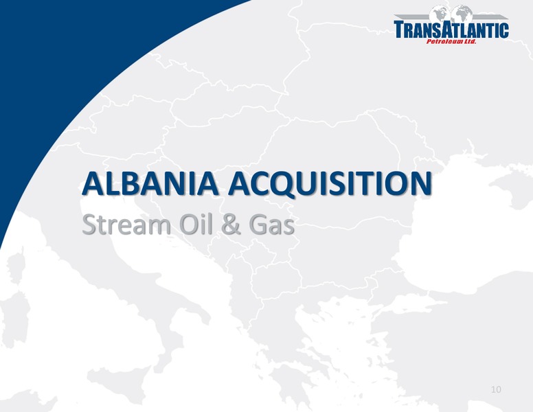 COMPANY UPDATE – Transatlantic Petroleum Ltd. – slide 9