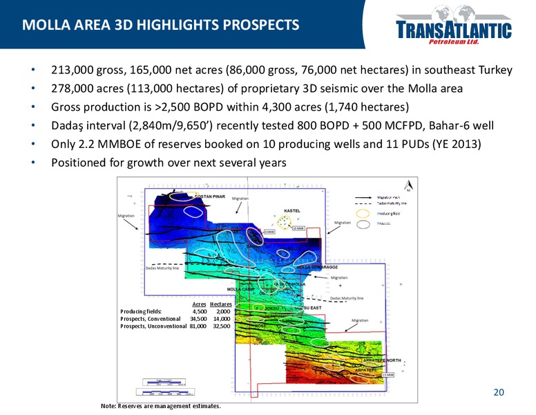 COMPANY UPDATE – Transatlantic Petroleum Ltd. – slide 19