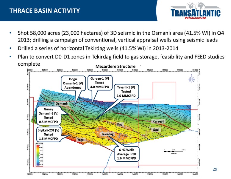 COMPANY UPDATE – Transatlantic Petroleum Ltd. – slide 28