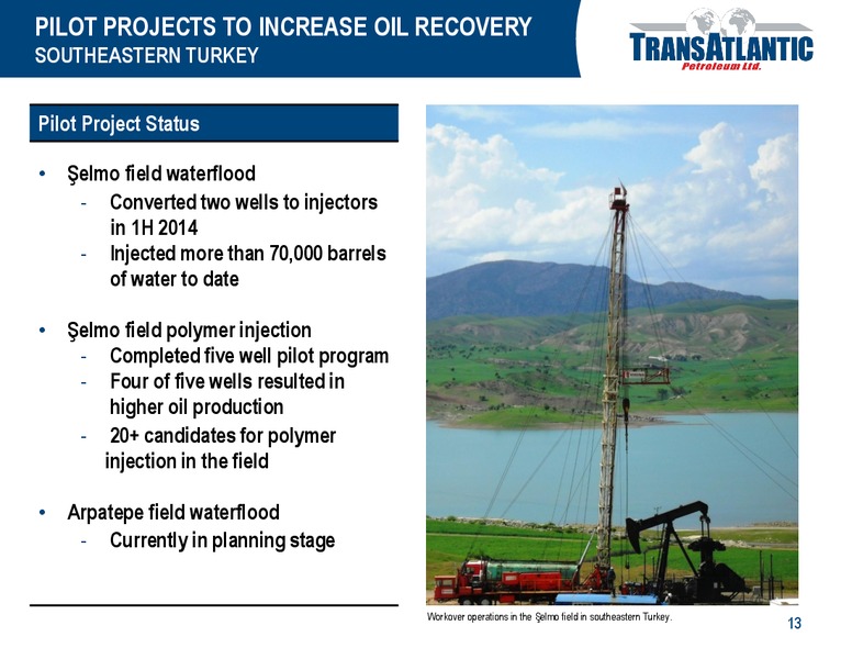 2014 LOUISIANA ENERGY CONFERENCE – Transatlantic Petroleum Ltd. – slide 12