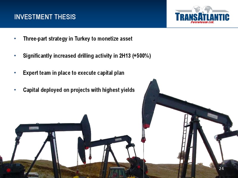 London Investor Meetings – Transatlantic Petroleum Ltd. – slide 23