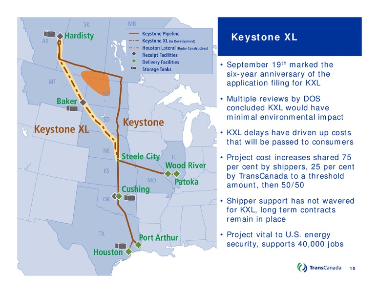 Q3 2014 Conference Call – Transcanada Corp. – slide 9