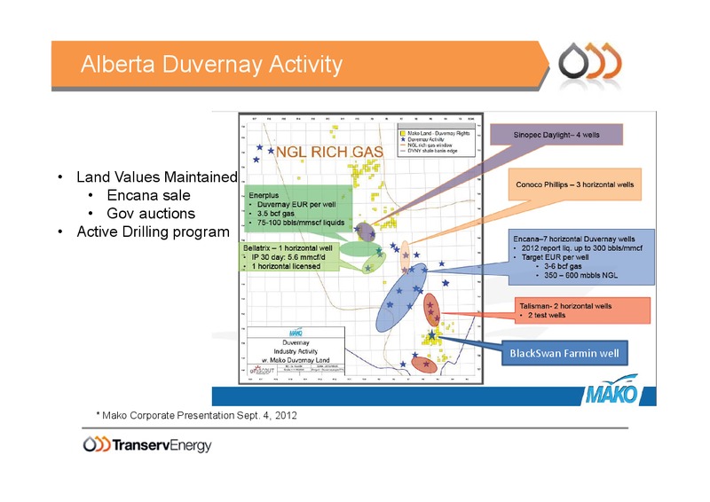 COMPANY OPPORTUNITIES – Transerv Energy Limited – slide 10