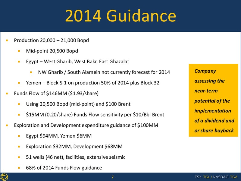 Corporate Presentation – Transglobe Energy Corporation – slide 6