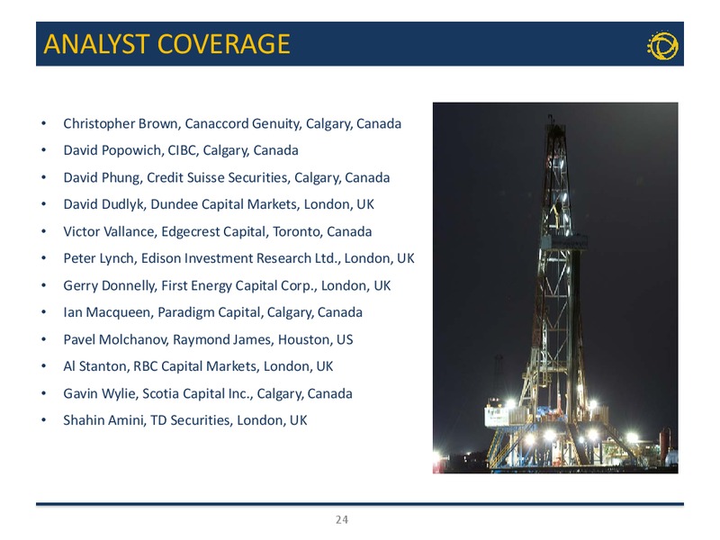 CORPORATE PRESENTATION – Transglobe Energy Corporation – slide 22