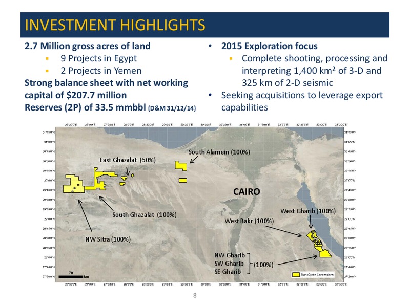 Q1 2015 EARNINGS CALL – Transglobe Energy Corporation – slide 7