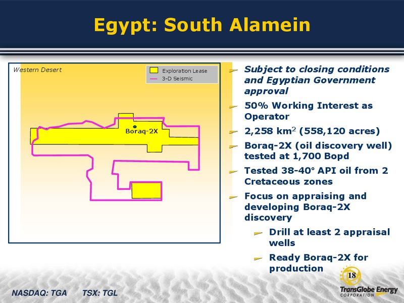 MAY 2012 ANNUAL GENERAL MEETING – Transglobe Energy Corporation – slide 17
