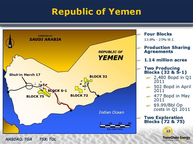 CAPP OGIS – Transglobe Energy Corporation – slide 14