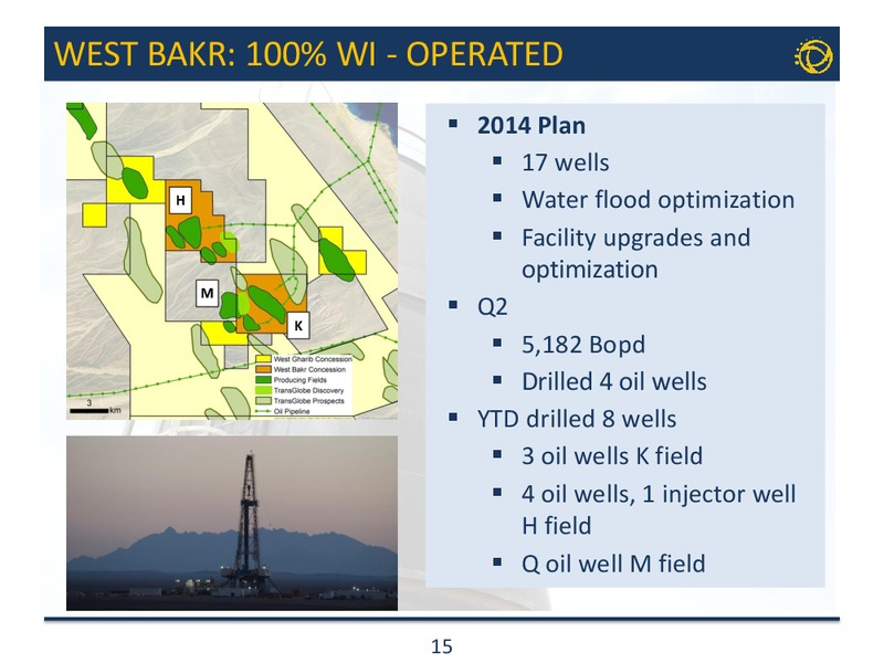Corporate Presentation – Transglobe Energy Corporation – slide 14