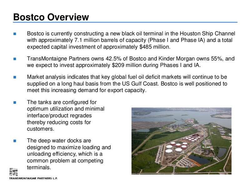 EnerCom  Consulting 2013 oil and gas conference – Transmontaigne Partners L.P. – slide 9