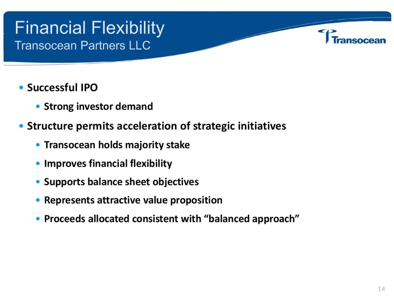 Simmons Energy Conference – Transocean Ltd. – slide 13