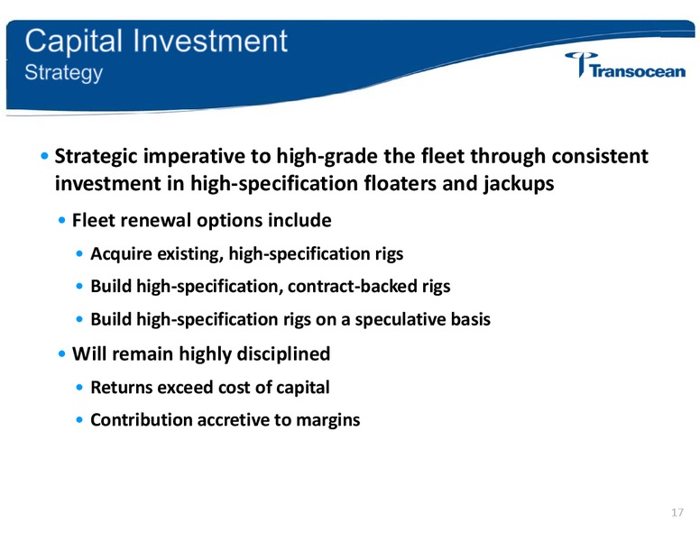 Simmons Energy Conference – Transocean Ltd. – slide 16