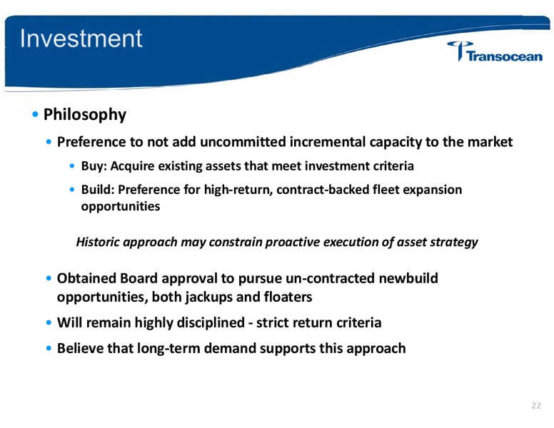 ANALYST INVESTOR DAY – Transocean Ltd. – slide 21