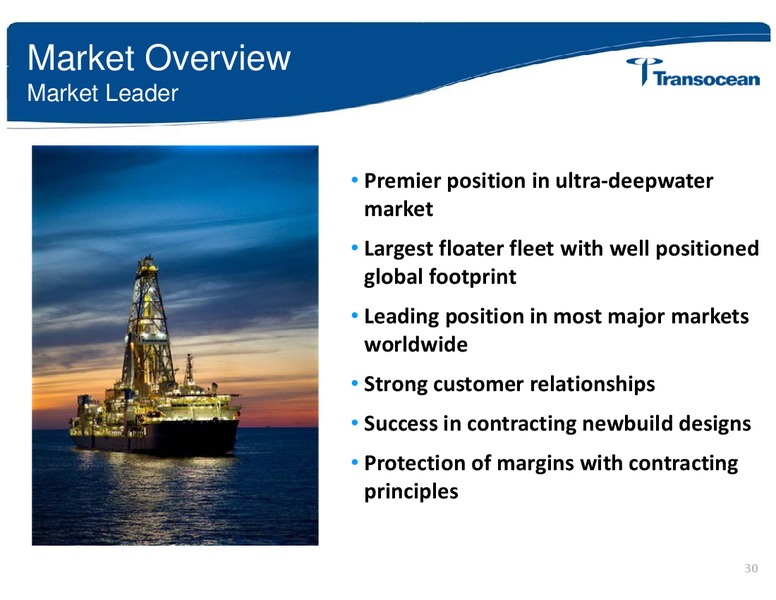 ANALYST INVESTOR DAY – Transocean Ltd. – slide 29
