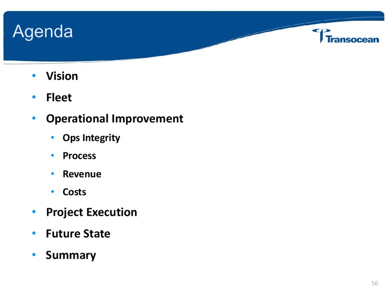 ANALYST INVESTOR DAY – Transocean Ltd. – slide 49