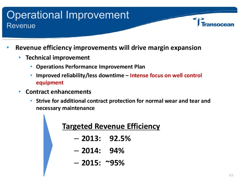 ANALYST INVESTOR DAY – Transocean Ltd. – slide 64