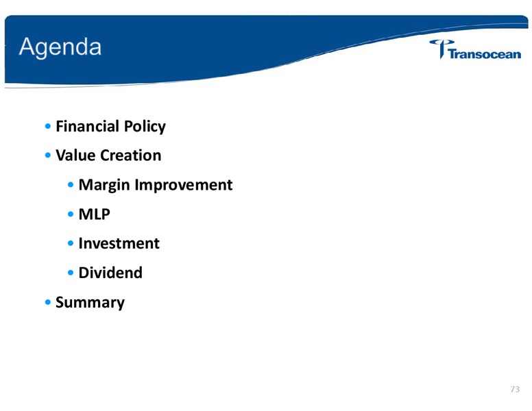 ANALYST INVESTOR DAY – Transocean Ltd. – slide 72