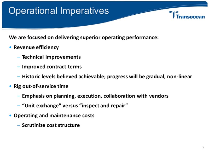 HOWARD WEIL ANNUAL ENERGY CONFERENCE – Transocean Ltd. – slide 6