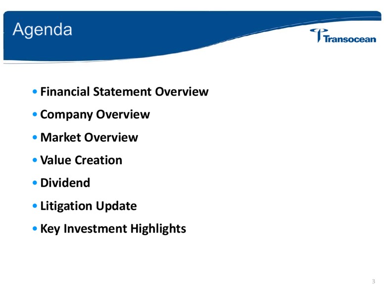 2014 Annual General Meeting – Transocean Ltd. – slide 2