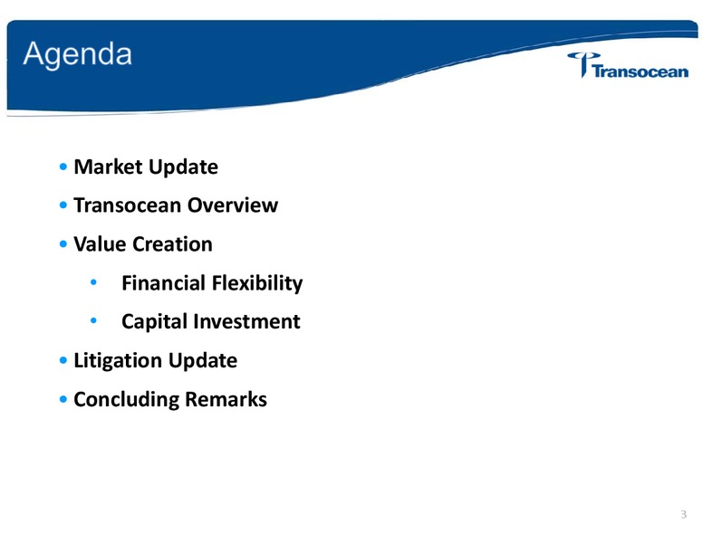 UBS GLOBAL OIL AND GAS CONFERENCE – Transocean Ltd. – slide 2