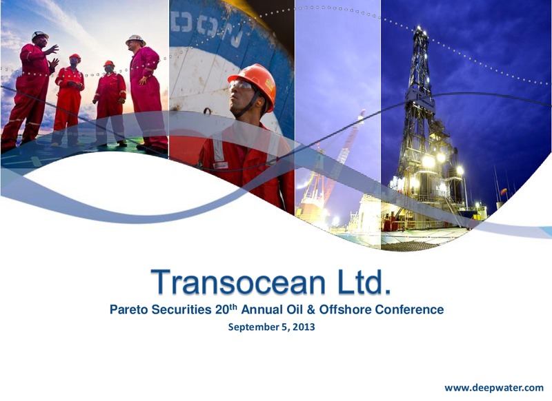 PARETO SECURITIES 20TH ANNUAL OIL & OFFSHORE CONFERENCE – Transocean Ltd. – slide 1