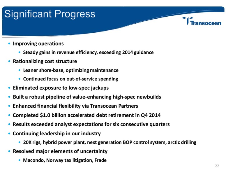 4th Annual Ultimate Energy Conference – Transocean Ltd. – slide 21