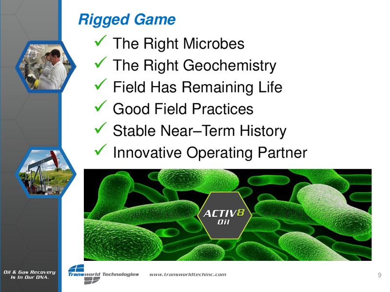 Enercom Conference – TRANSWORLD SYSTEMS PETROLEUM INC – slide 9