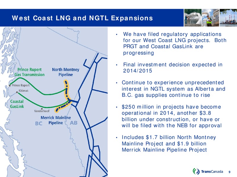 Q2 2014 Conference Call – Transcanada Corp. – slide 8
