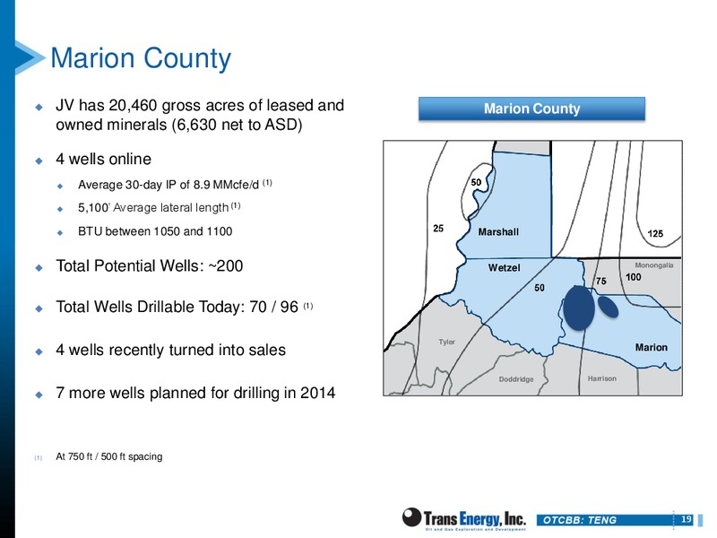 IPAA OGIS SANFRANCISCO – Trans Energy Inc. – slide 18