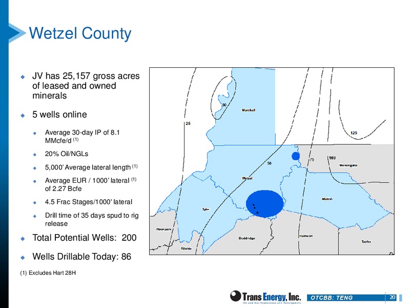 THE ENERCOM OIL & SERVICES CONFERENCE – Trans Energy Inc. – slide 19