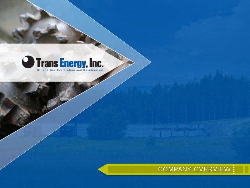 THE OIL AND GAS CONFERENCE – Trans Energy Inc. – slide 2