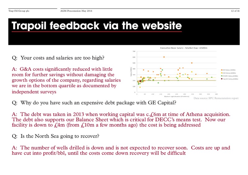 AGM PRESENTATION – Trapoil – slide 11