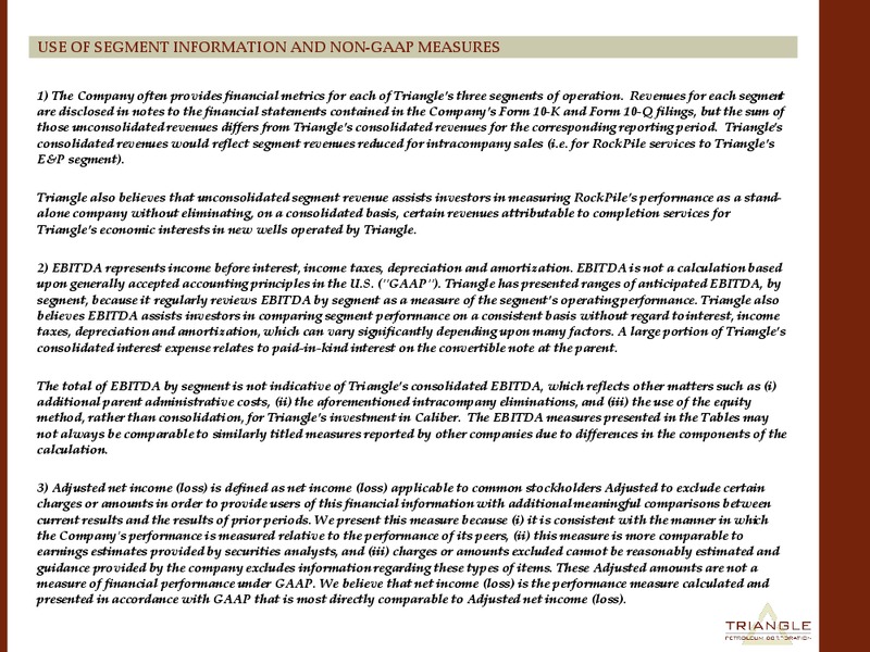 CORPORATE PRSENTATION – Triangle Petroleum Corp – slide 25
