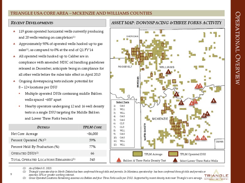 HOWARD WEIL CONFERENCE – Triangle Petroleum Corp – slide 8