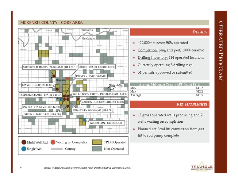 CORPORATE PRESENTAITON – Triangle Petroleum Corp – slide 8