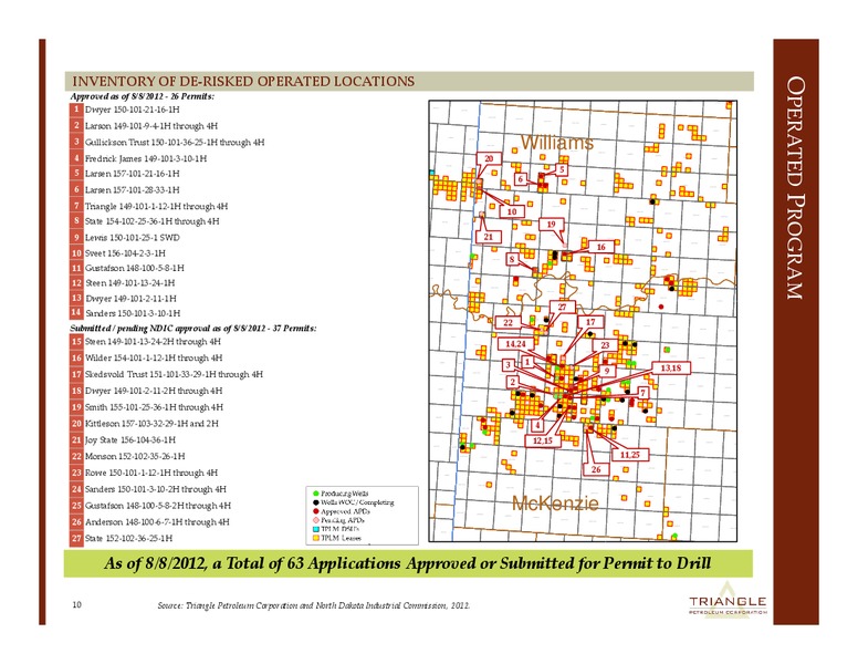 CORPORATEPRESENTATION – Triangle Petroleum Corp – slide 9