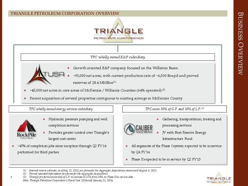 CORPORATE PRESENTATION – Triangle Petroleum Corp – slide 4