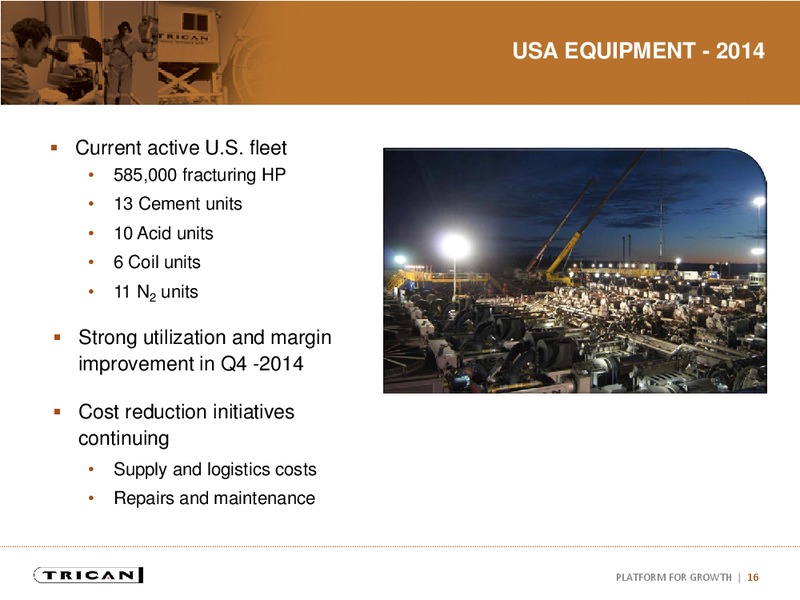 Investor Presentation – Trican Well Service Ltd. – slide 15