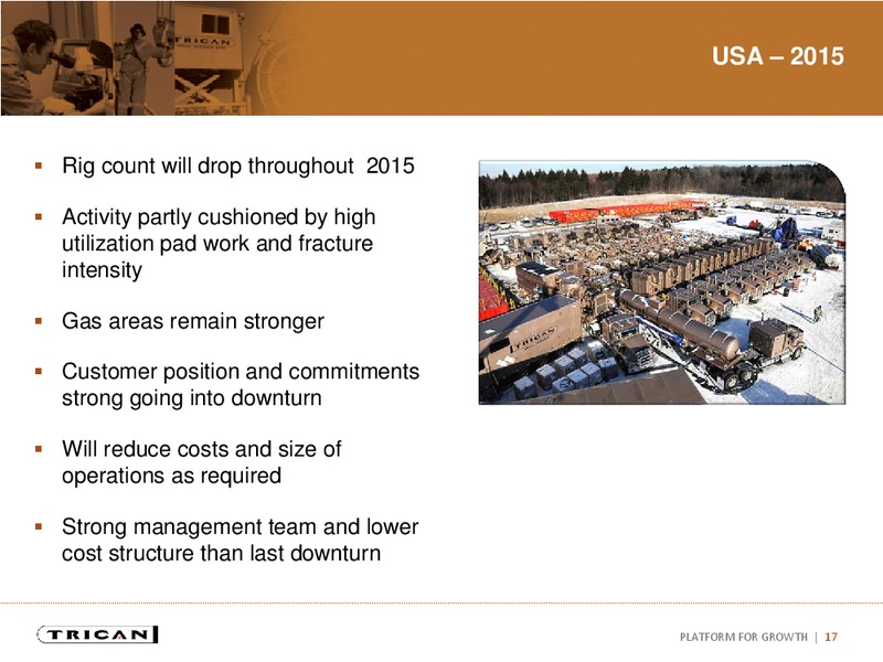 Investor Presentation – Trican Well Service Ltd. – slide 16