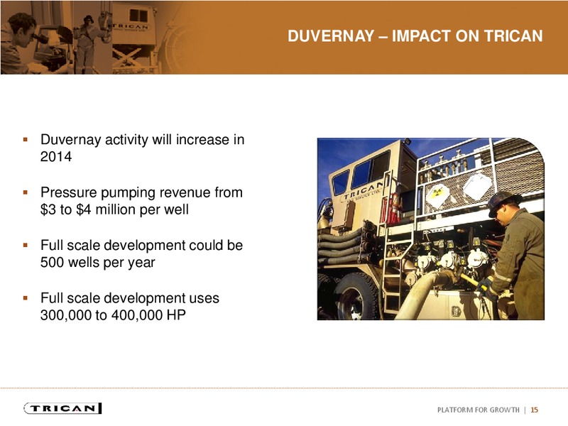 INVESTOR PRESENTATION – Trican Well Service Ltd. – slide 14