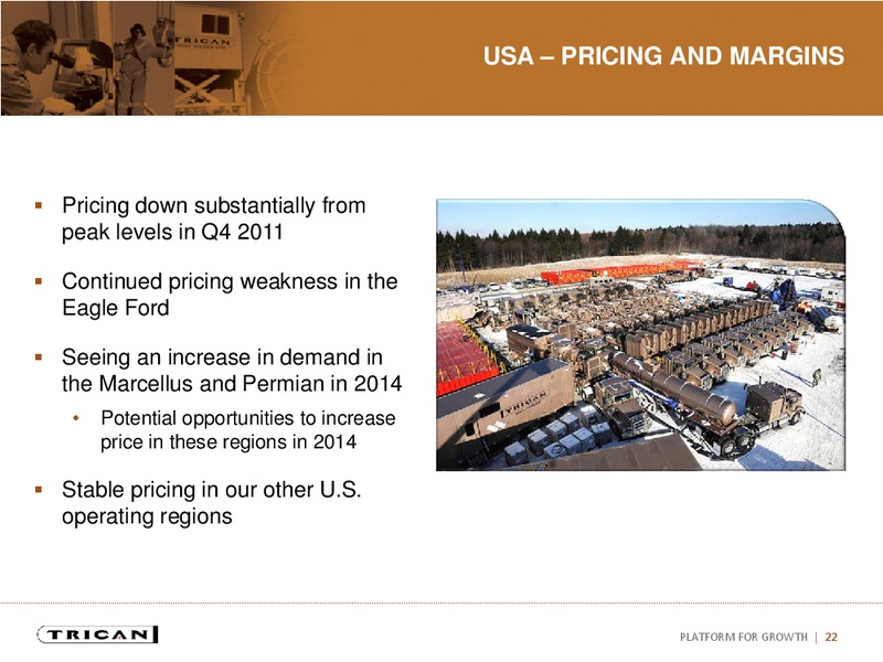 INVESTOR PRESENTATION – Trican Well Service Ltd. – slide 21
