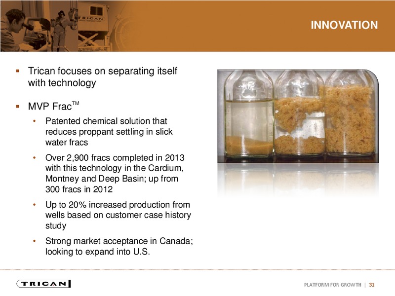 INVESTOR PRESENTATION – Trican Well Service Ltd. – slide 30