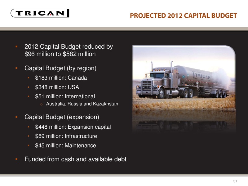 BARCLAYS CAPITAL NORTH AMERICAN  SMALL AND MID CAP ENERGY FORUM – Trican Well Service Ltd. – slide 31