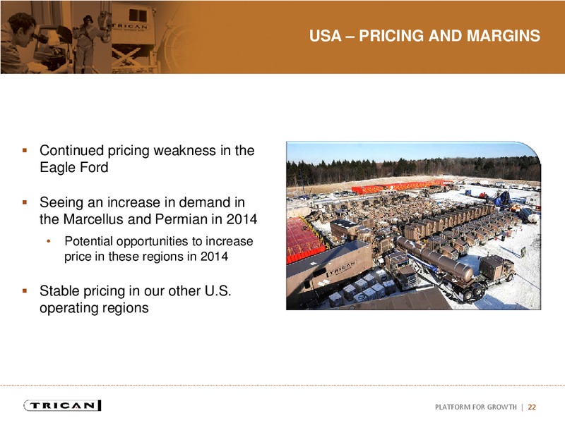 INVESTOR PRESENTATION – Trican Well Service Ltd. – slide 21