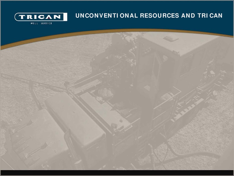 TD SECURITIES UNCONVENTIONAL ENERGY CONFERENCE – Trican Well Service Ltd. – slide 12
