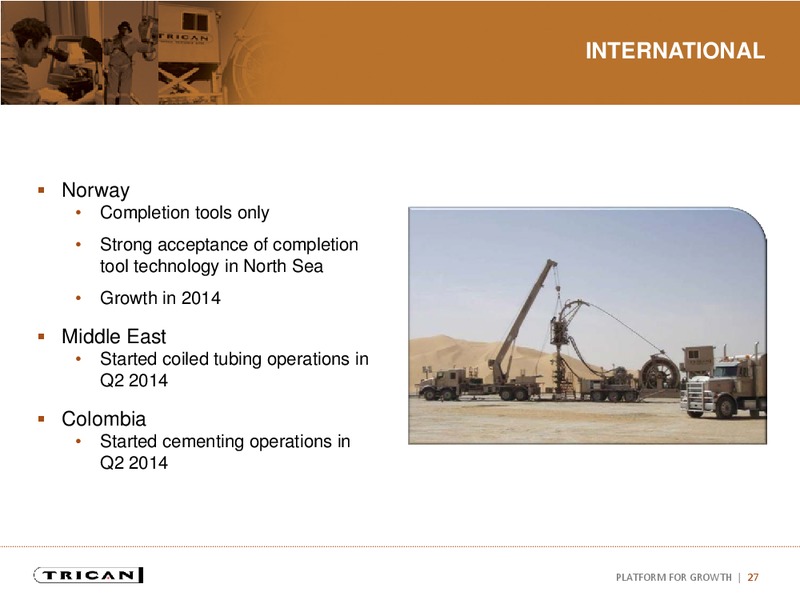 INVESTOR PRESENTATION – Trican Well Service Ltd. – slide 26