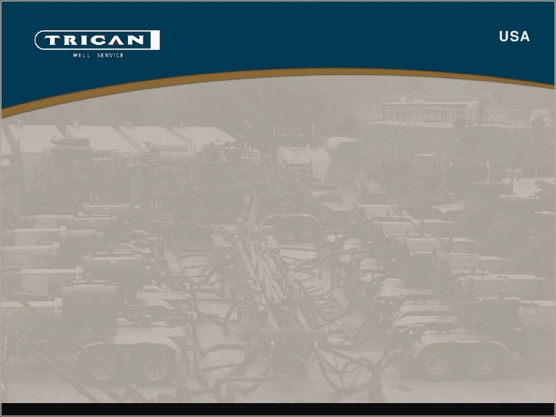 CANACCORD GENUITY GLOBAL ENERGY CONFERENCE – Trican Well Service Ltd. – slide 15