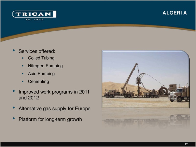 CANACCORD GENUITY GLOBAL ENERGY CONFERENCE – Trican Well Service Ltd. – slide 27