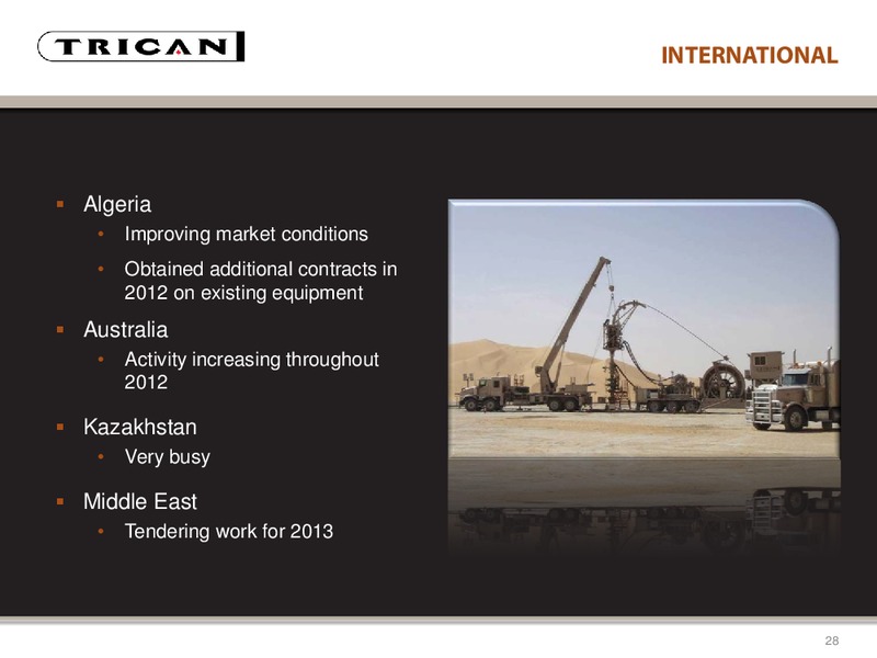 CANACCORD GENUITY GLOBAL RESOURCE CONFERENCE – Trican Well Service Ltd. – slide 28