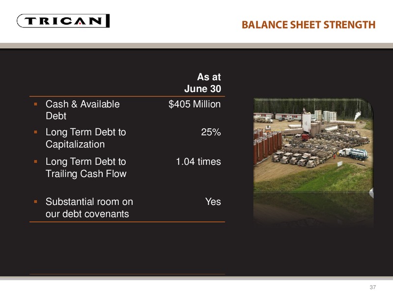CANACCORD GENUITY GLOBAL RESOURCE CONFERENCE – Trican Well Service Ltd. – slide 37